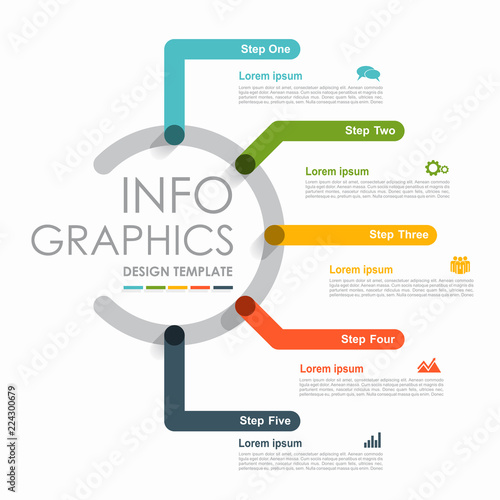 Infographic design template with place for your text. Vector illustration.