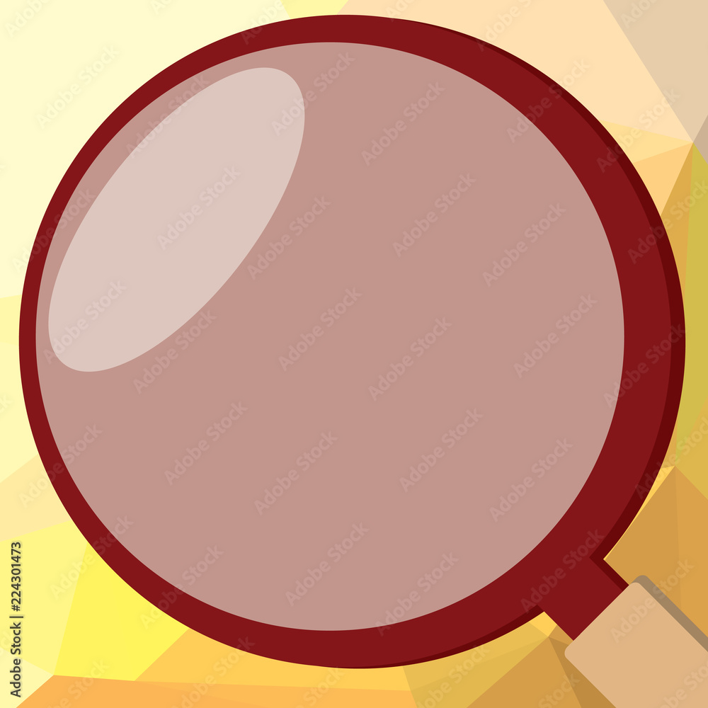 Flat design business Vector Illustration concept template copy space text for Ad website esp isolated 3d isometric. Close Up Shot of Magnifying Glass with Light Reflection Magnifier Tool Flat design business Vector Illustration concept template copy space text for Ad website esp isolated 3d isometric. Close Up Shot of Magnifying Glass with Light Reflection Magnifier Tool