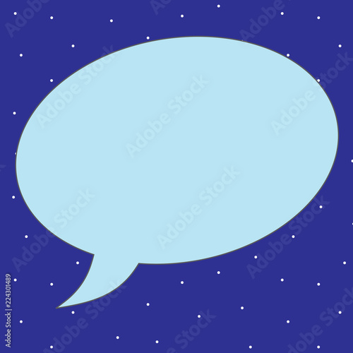 Flat design business Vector Illustration concept template copy space text for Ad website esp isolated 3d isometric. Speech Bubble Oval Shaped in Solid Color Outlined Text Balloon with Tail