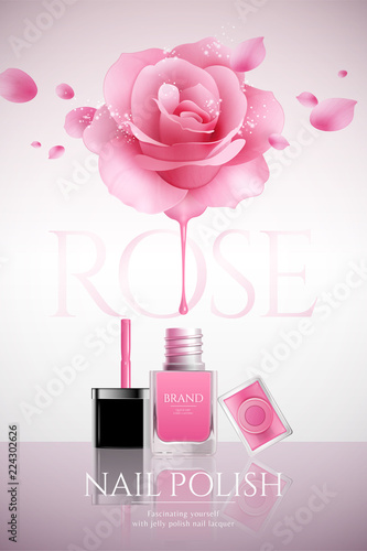 Fashion nail lacquer poster