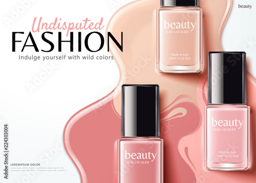 Fashion nail lacquer ads