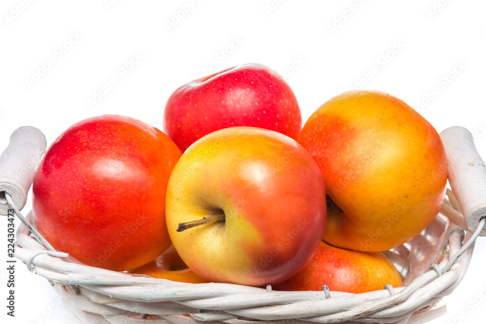 Red apples isolated on white Red apples isolated on white