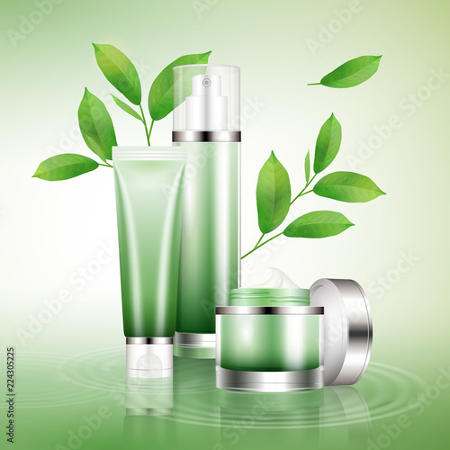 Green tea cosmetic set