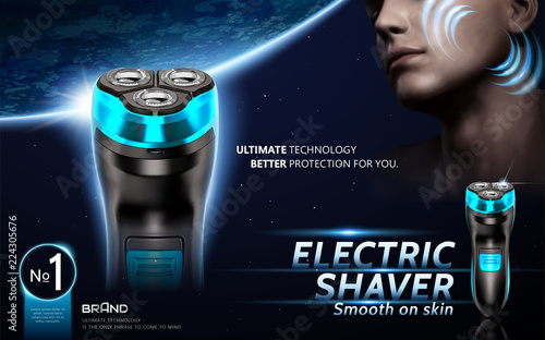 Electric shaver ads