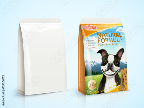 Dog food package design