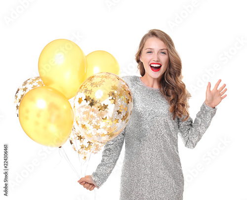 Beautiful young woman with ...
