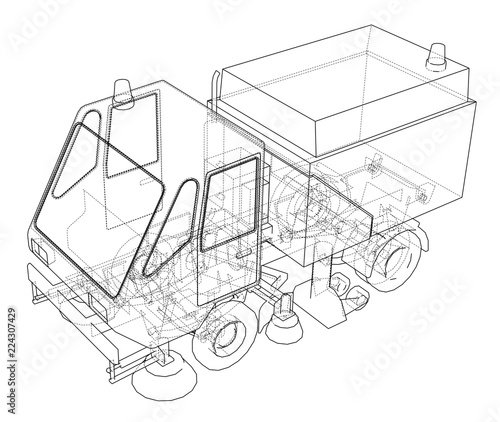 Small Street Clean Truck Concept