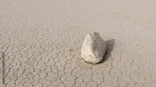 The famous moving rocks in Death Valley