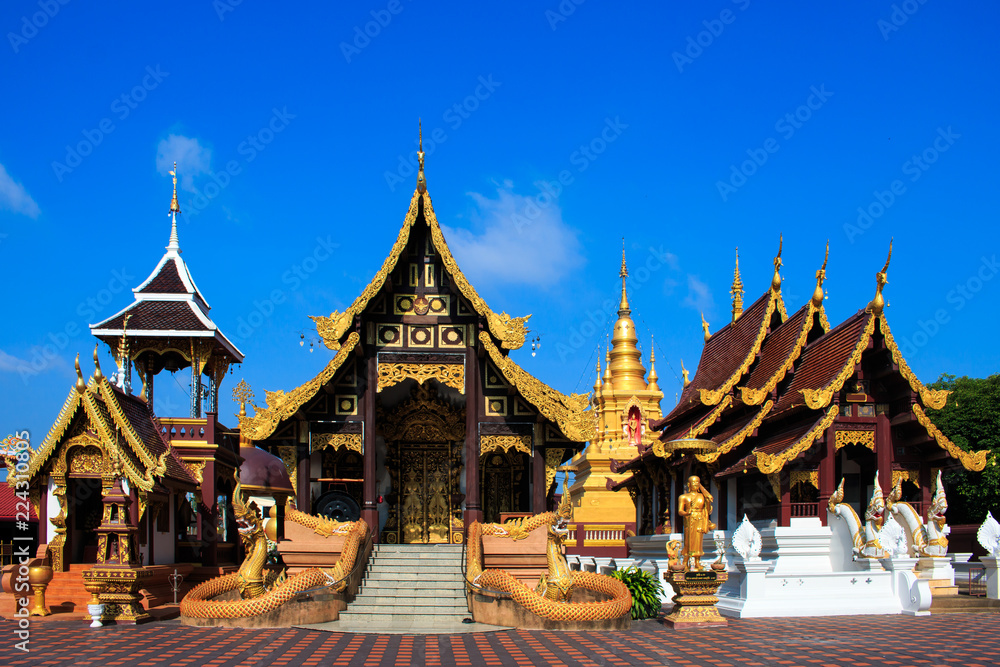 Wat Pak Mueang - Buddhist Temple , Chiang Mai Thailand