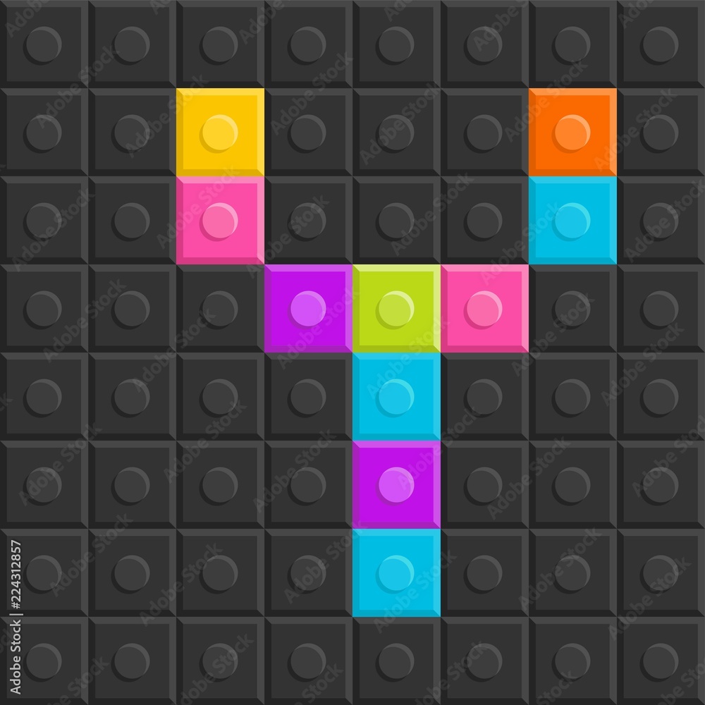 colorful brick block letter Y, flat design colorful brick block letter Y, flat design