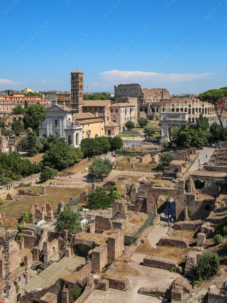 View of the Roman forum