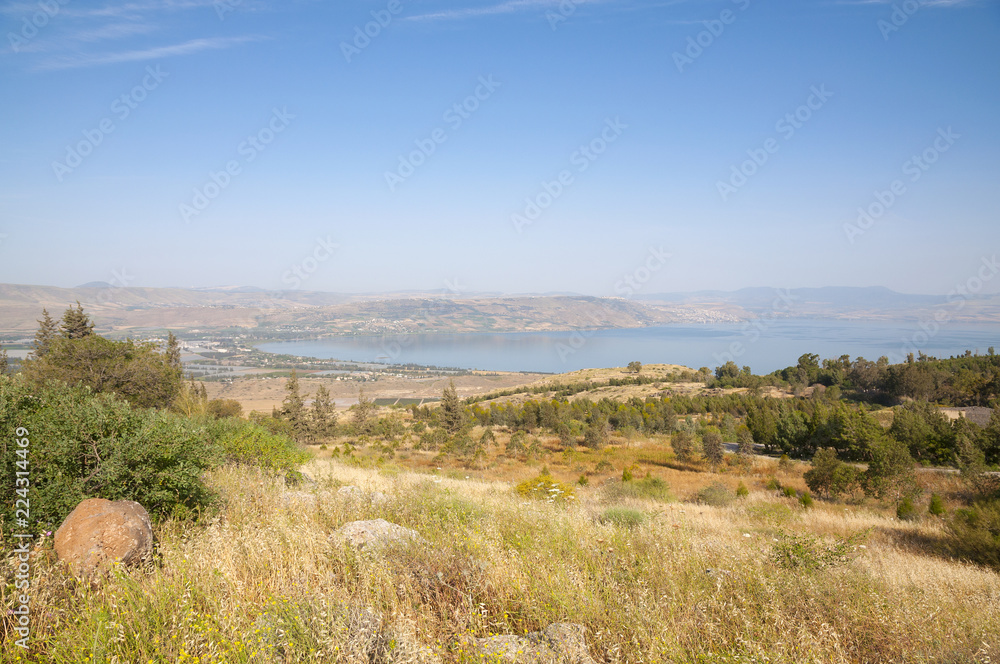 Sea of Galilee and the Golan Heights