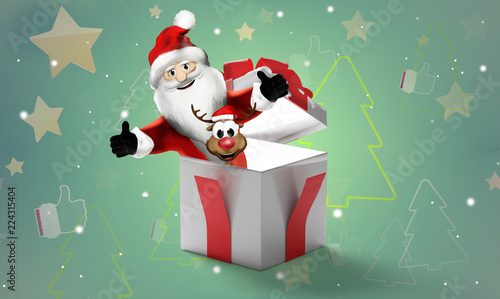 Christmas surprise Santa an...