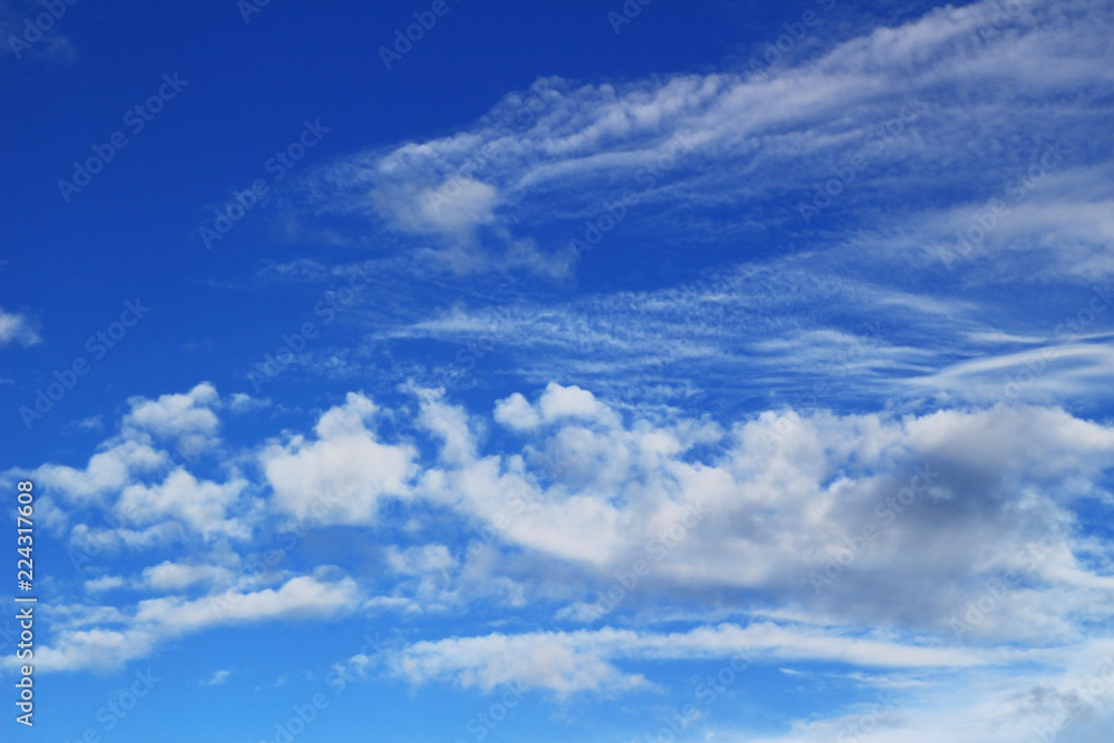 Sky texture with thin clouds spreading in autumn sky Sky texture with thin clouds spreading in autumn sky