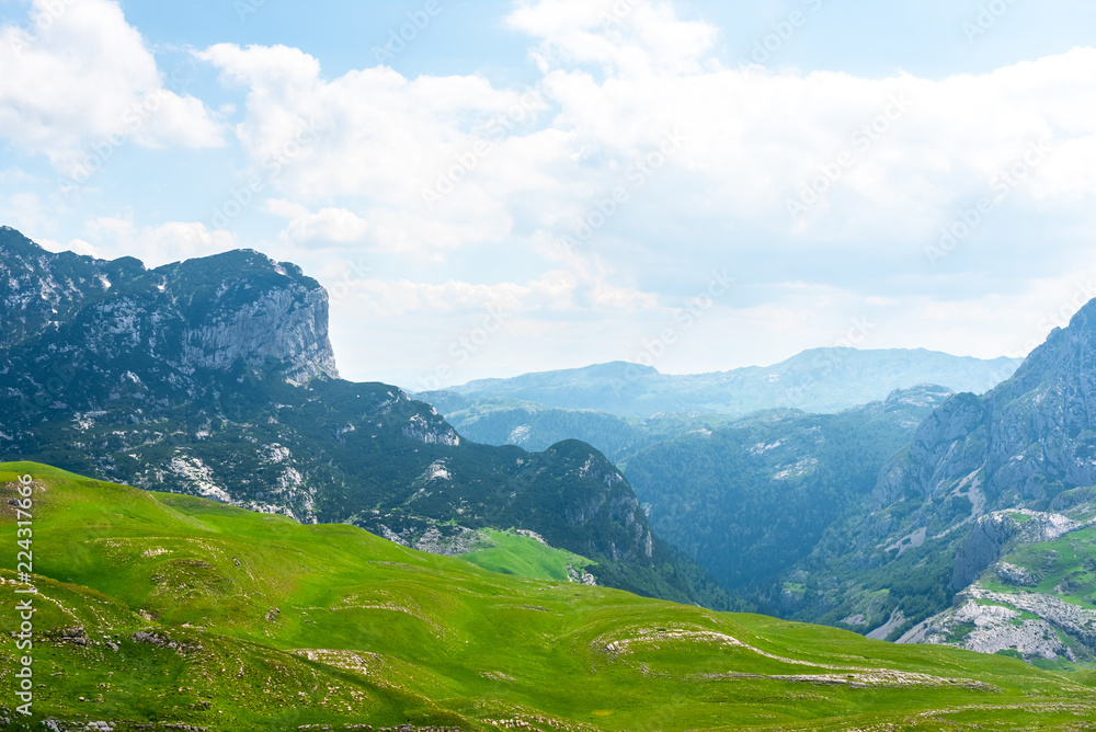 beautiful Durmitor massif with mountains in Montenegro