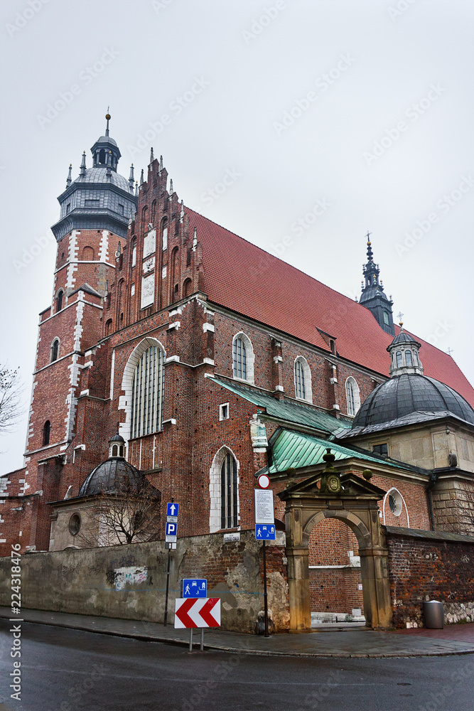 the basilica of God's Body.  Catholic Church.  Sights of Krakow, Poland