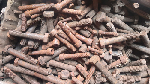 Old machine parts, replacement parts , machinery yard