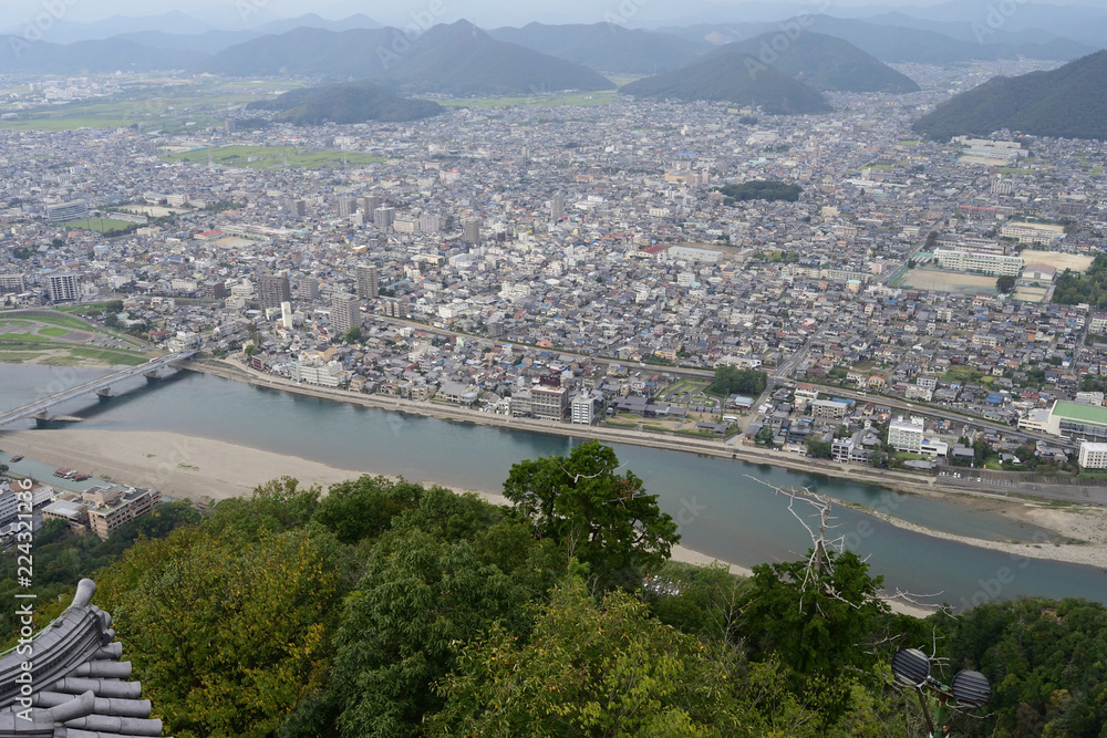 view from Gifu castle