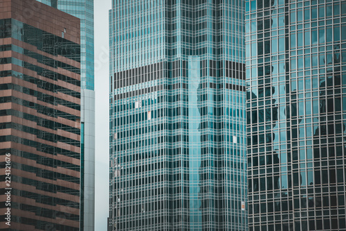 Modern architecture window closeup