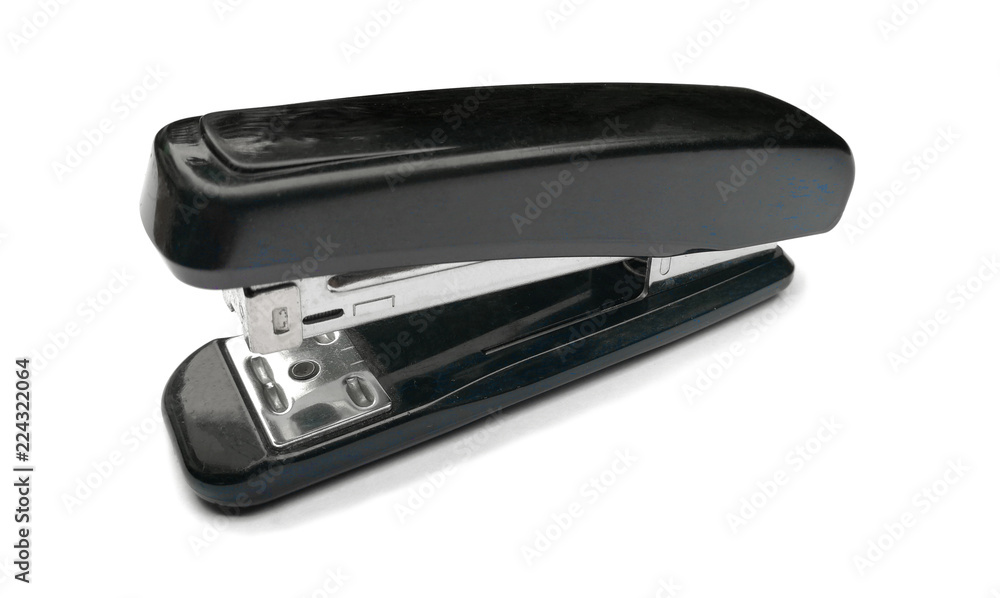 Black stapler isolated on white background Black stapler isolated on white background