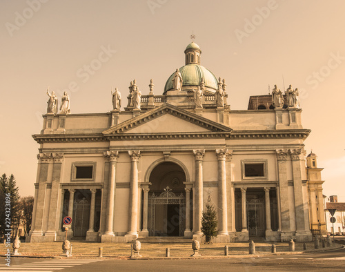 Vercelli street Italy