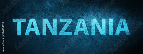 Tanzania special blue banner background