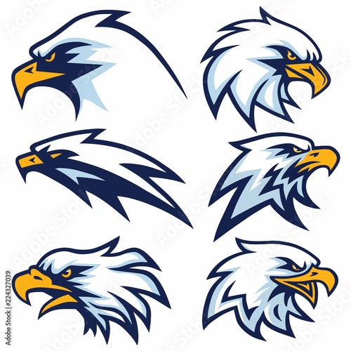 Set of Eagle Logo Vector Design