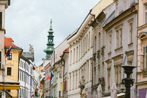 St Michael's Gate, Bratislava and Michalska Street. Slovakia photo