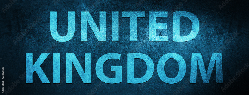 United Kingdom special blue banner background