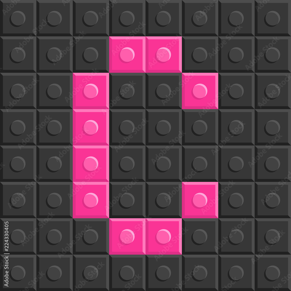 Blocks in english capital letter C, alphabet set Blocks in english capital letter C, alphabet set