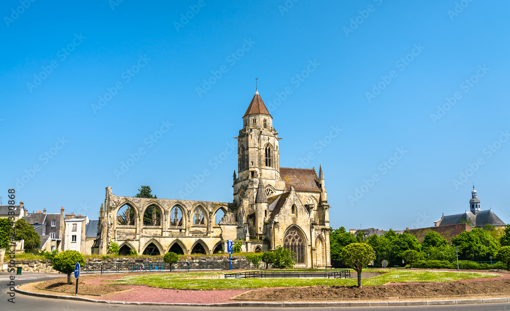 The Church of Saint-Etienne-le-Vieux in Caen, France