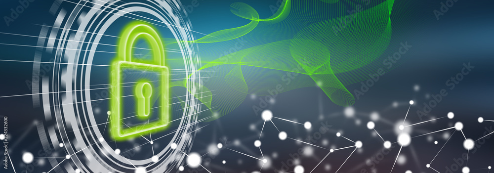 Fototapeta premium Concept of digital security