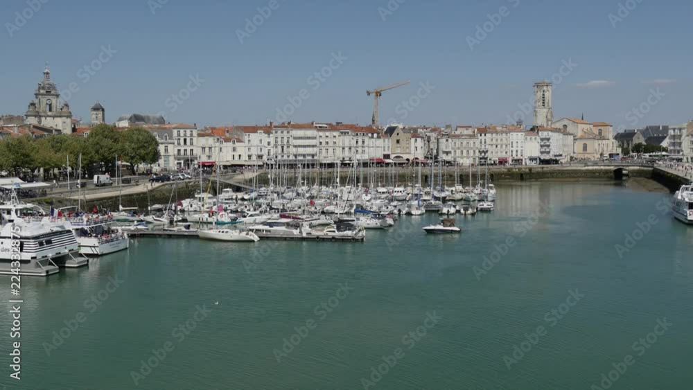 LA ROCHELLE, FRANCE - AUGUST 25, 2018 view of the port of La Rochelle LA ROCHELLE, FRANCE - AUGUST 25, 2018 view of the port of La Rochelle