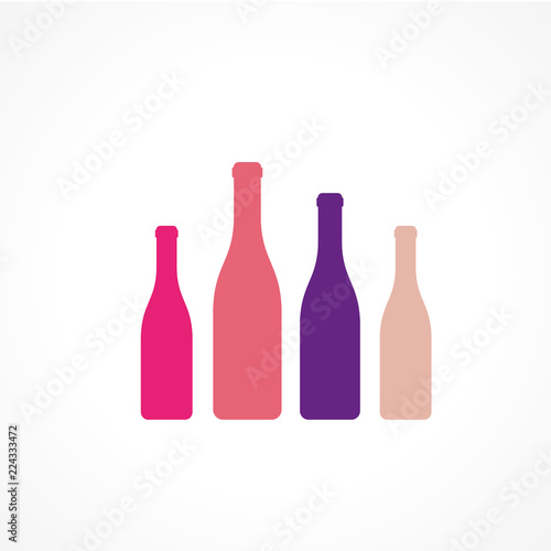 bouteille- silhouette vectorielle