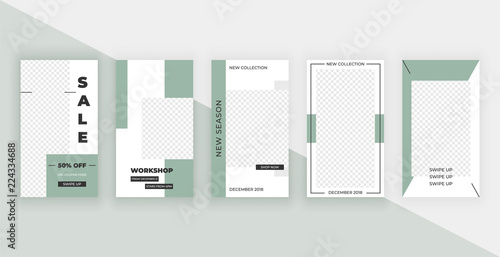 Template for Instagram Stories. Modern fashion cover design for social media, flyers.