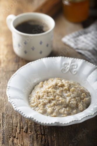 Homemade oatmeal porridge