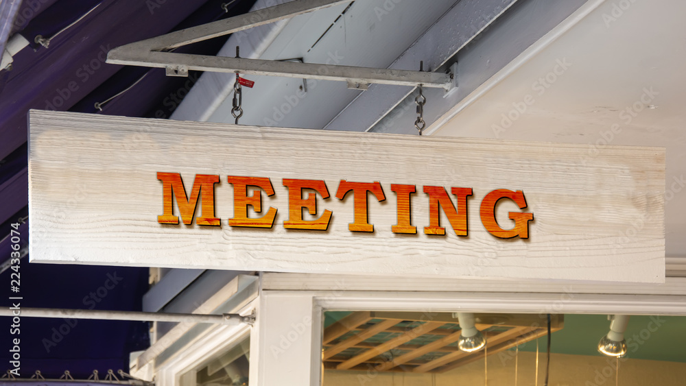 Schild 343 - Meeting