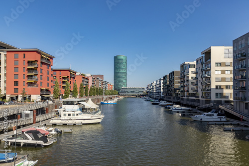 Westhafen Tower and private apartments in Frankfurt, Germany © travelview