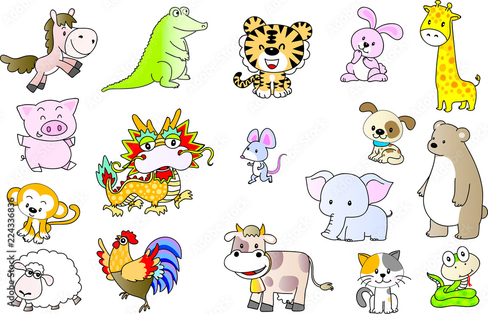 animals vector cartoon