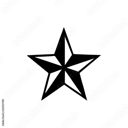 Tattoo Star Stencyl Design - Ready for Print