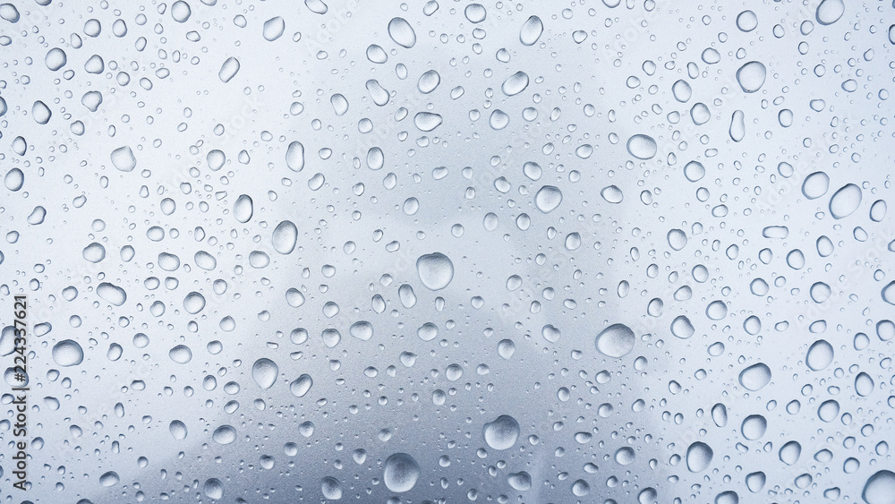 Rain drops on metal surfaces Rain drops on metal surfaces