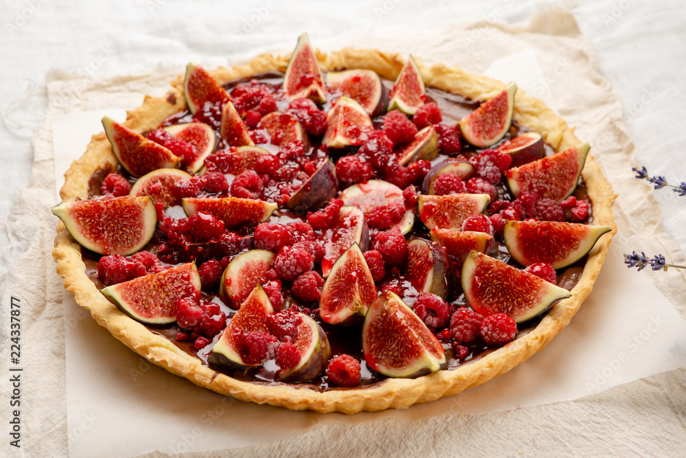 Fresh baked tart with fruits Fresh baked tart with fruits