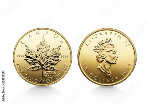Maple Leaf Goldmünze 50 Dollars Canada Elizabeth
