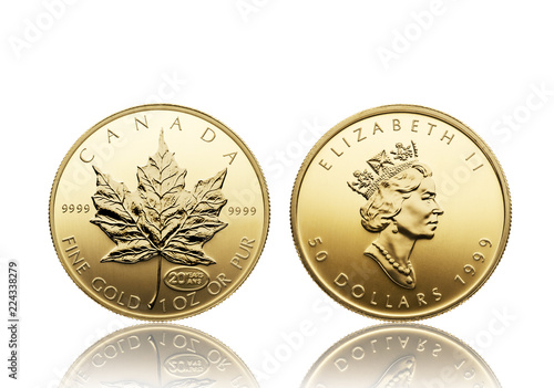 Maple Leaf Goldmünze 50 Dollars Canada Elizabeth