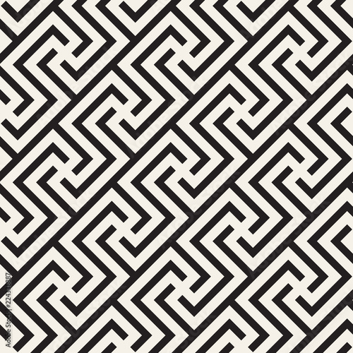 Vector seamless pattern. Modern stylish abstract texture. Repeating geometric tiles