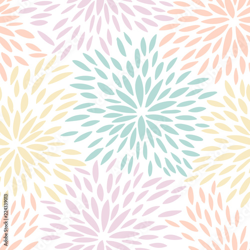 Abstract seamless pattern with simple elements, fireworks seamless pattern