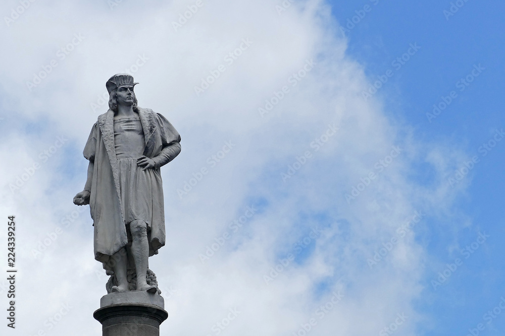 The statue of Christopher Columbus in Columbus Square, New York City