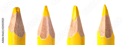 used colored pencil leads macro closeup
