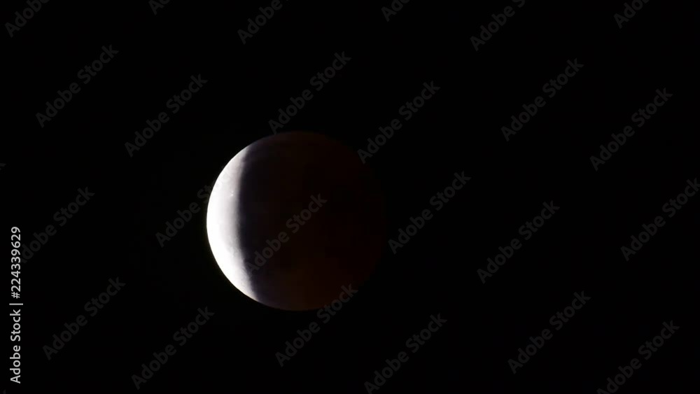 Lunar eclipse 2018, half moon, full moon, north germany, 27.07.2018 Lunar eclipse 2018, half moon, full moon, north germany, 27.07.2018