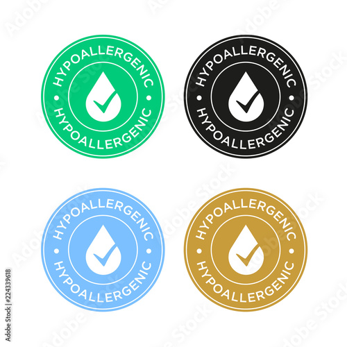 Hypoallergenic icon set